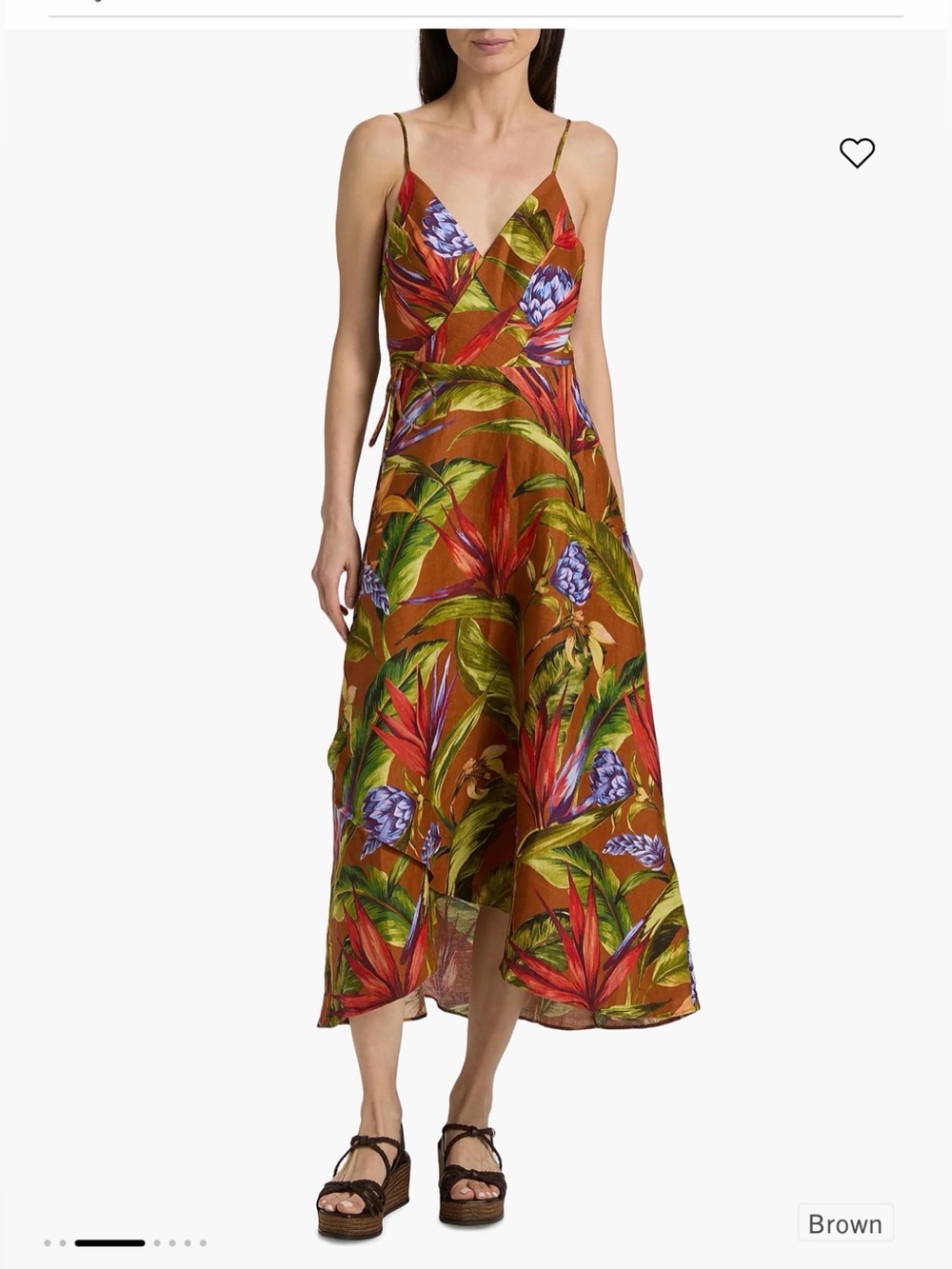 Farm Rio

Floral Linen A-Line Midi-Wrap Dress NWT size small